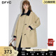 新款 风衣外套女2026春季 宽松显瘦小个子大衣 中长款 dfvc卡其色韩版