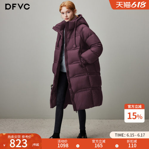 dfvc中长款泡芙羽绒服连帽面包服