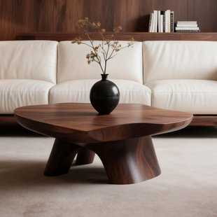 新中式原木风沙发组合宋式美学客厅侘寂风黑胡桃木冬夏两用沙发