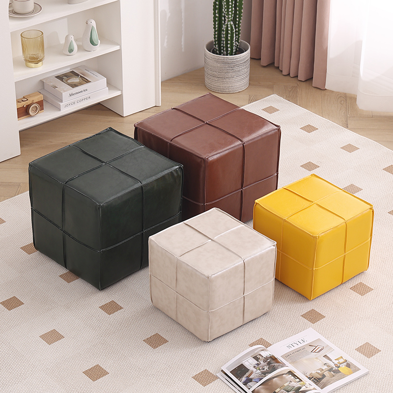 换鞋凳矮凳玄关凳创意方凳科技布