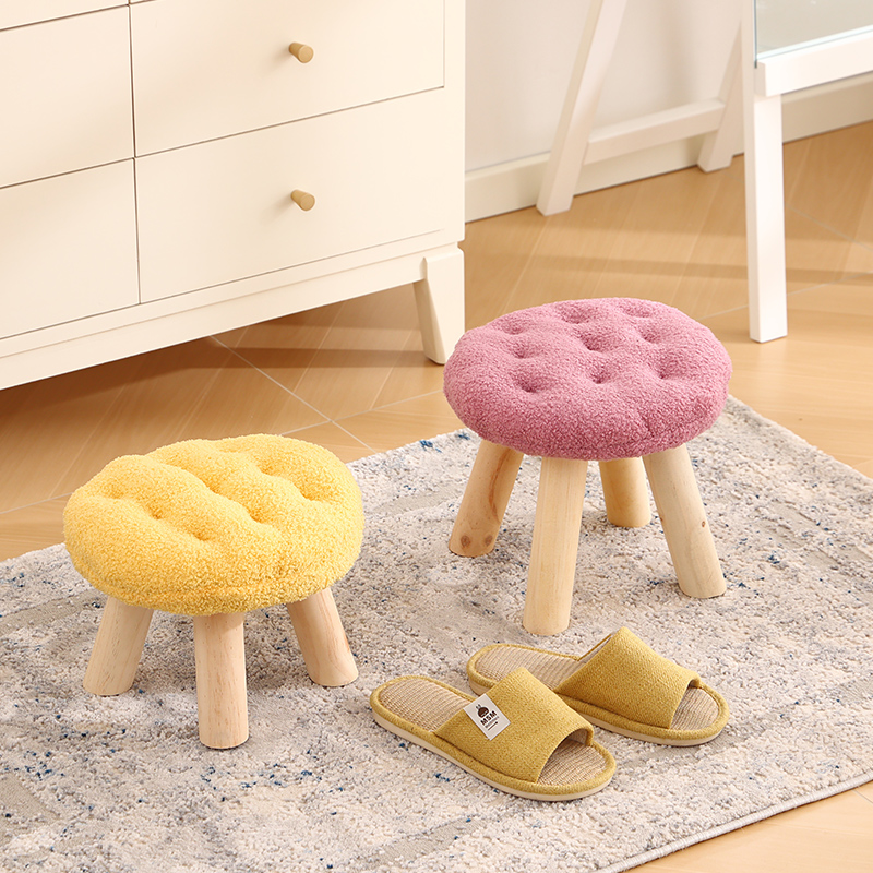 小凳子家用矮凳客厅坐墩网红饼干儿童可爱圆凳子垫脚凳门口换鞋凳