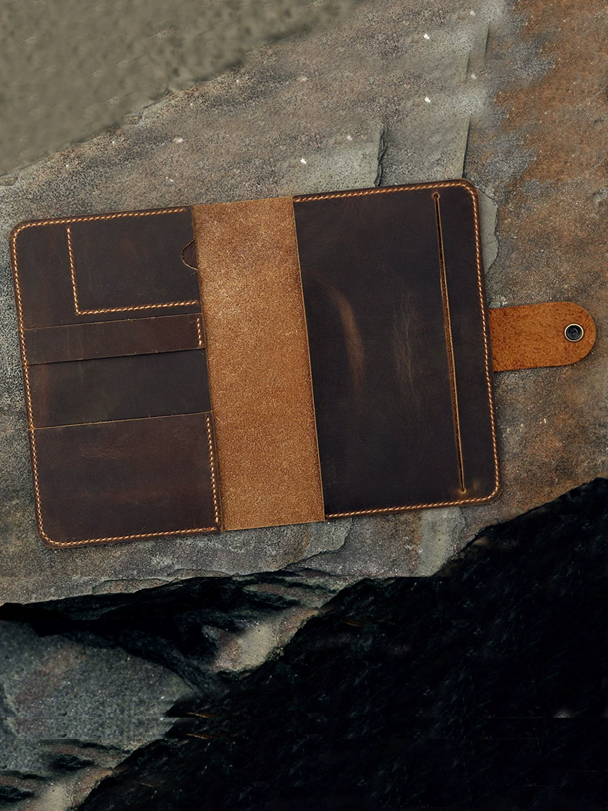 Подходит для блокнотов Moleskine обложка; большая большая ручная работа из натуральной кожи первого слояcrazy horse leather американский ретро