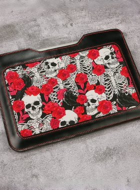 适用于苹果笔记本电脑包Macbook内胆包哥特朋克风手工头层牛皮V01-LCMBC-KL