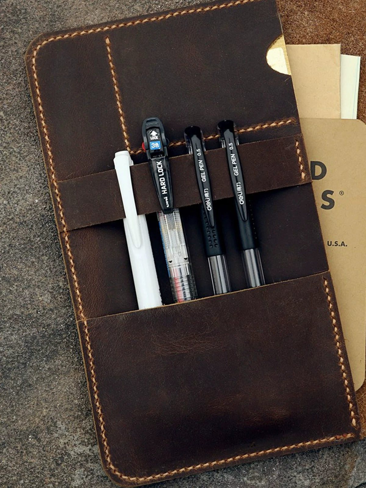 Подходит для блокнотов Moleskine обложка; большая большая ручная работа из натуральной кожи первого слояcrazy horse leather американский ретро