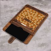 Pro平板电脑保护套V03 Air LIPFB 复古欧美vintage真皮头层牛皮疯马皮布艺iPad 手工原创个性