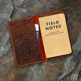 field notes记事本fn保护套手工A6唐草纹真皮疯马皮极简FA620S