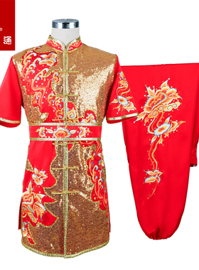大业亨通武术服男竞赛比赛专业服装练功表演服女长拳刺绣定制款