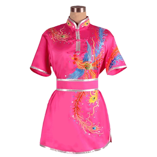 大业亨通儿童武术表演服成年男女定制刺绣龙中国风武术套路竞赛服