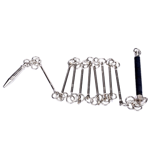 大业亨通九节鞭缠线防滑武术表演鞭男女儿童防身线鞭初学者送鞭彩