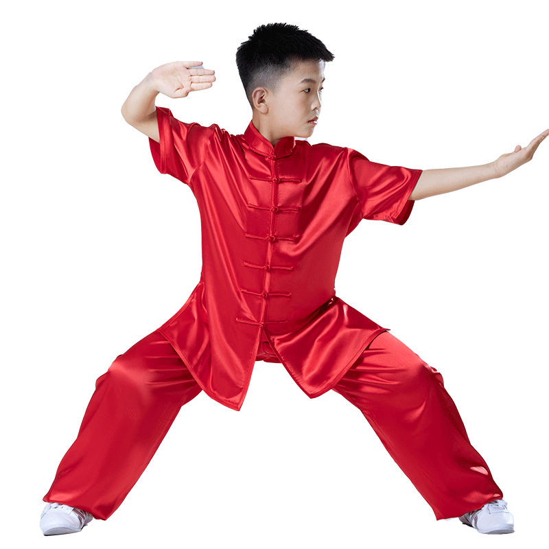 大业亨通儿童武术表演服装少儿练功服中国风比赛演出服男女功夫