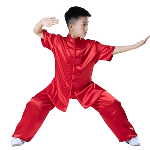 大业亨通儿童武术表演服装少儿练功服中国风比赛演出服男女功夫