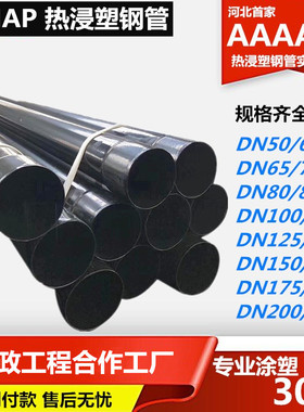 热浸塑穿线钢管N-HAP热浸塑钢管热镀锌过轨钢管-电力改造电力钢管