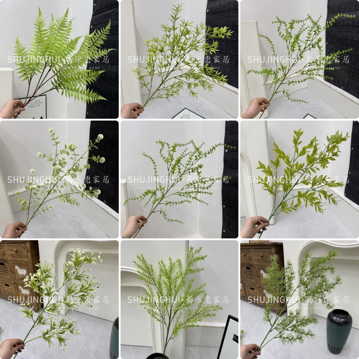 森系仿真花绿植花材婚庆吊顶背景路引花排绢花订婚宴布置花艺插花
