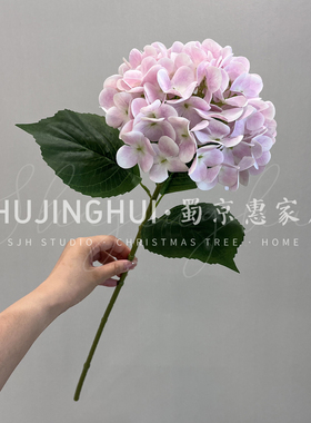 粉色系仿真绣球花婚庆干花手工装饰假花仿真花