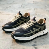 网面跑步运动鞋 新款 青少年厚底老爹鞋 时尚 男鞋 潮流休闲鞋 2026春季