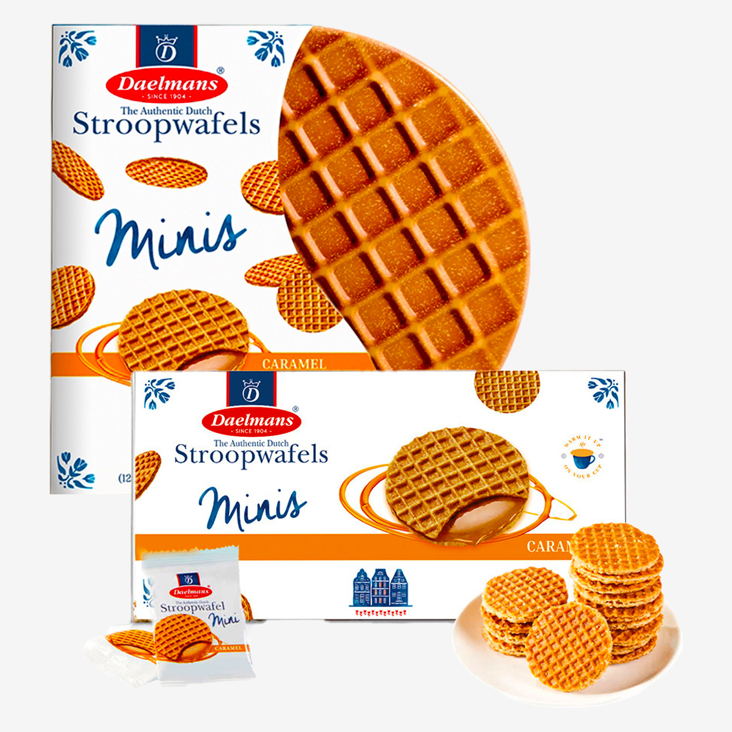 荷兰焦糖华夫饼daelmans stroopwafels独立包装德蒙饼干进口零食