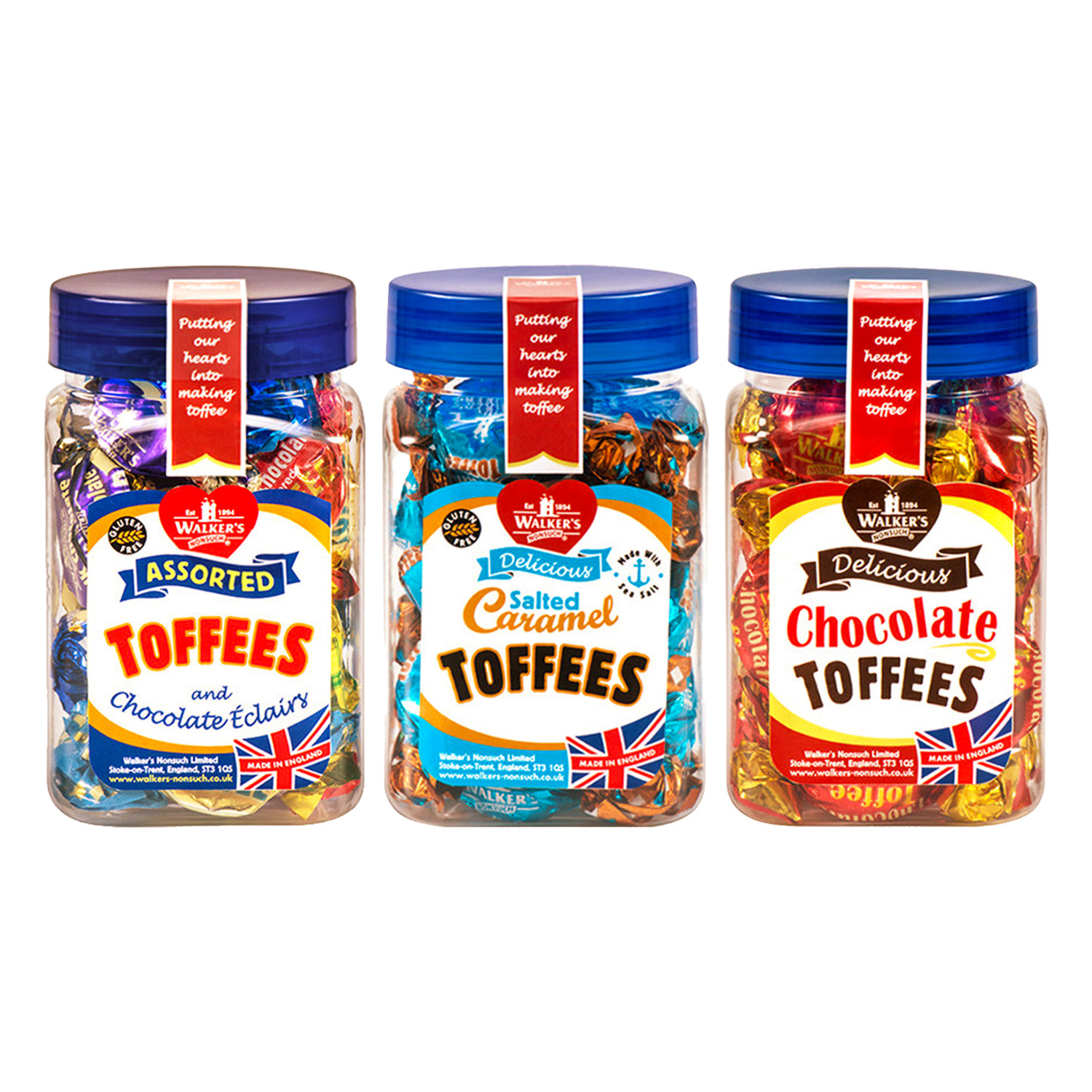 沃尔克斯太妃糖海盐咖啡巧克力夹心糖果英国进口高端糖果罐装礼盒