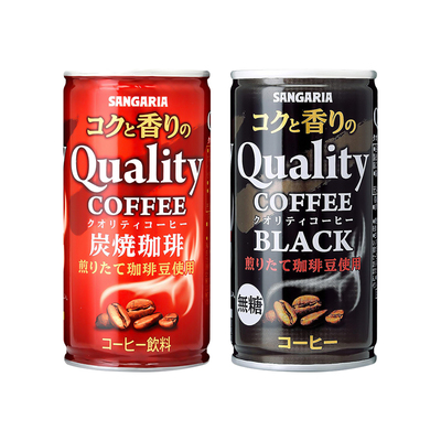 日本进口三佳丽迷你罐黑咖啡饮料