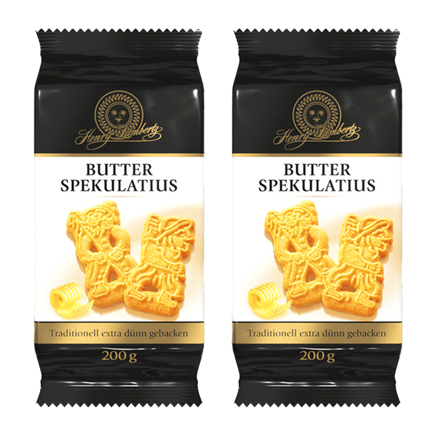 德国进口Lambertz兰贝思20%黄油曲奇饼干200g/袋酥香浓郁早餐零食