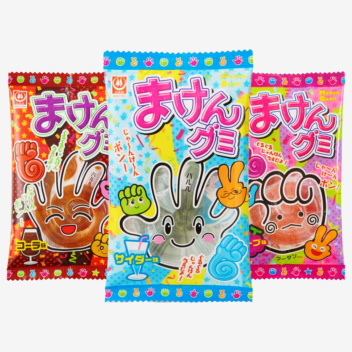 日本进口杉本屋石头剪刀布软糖