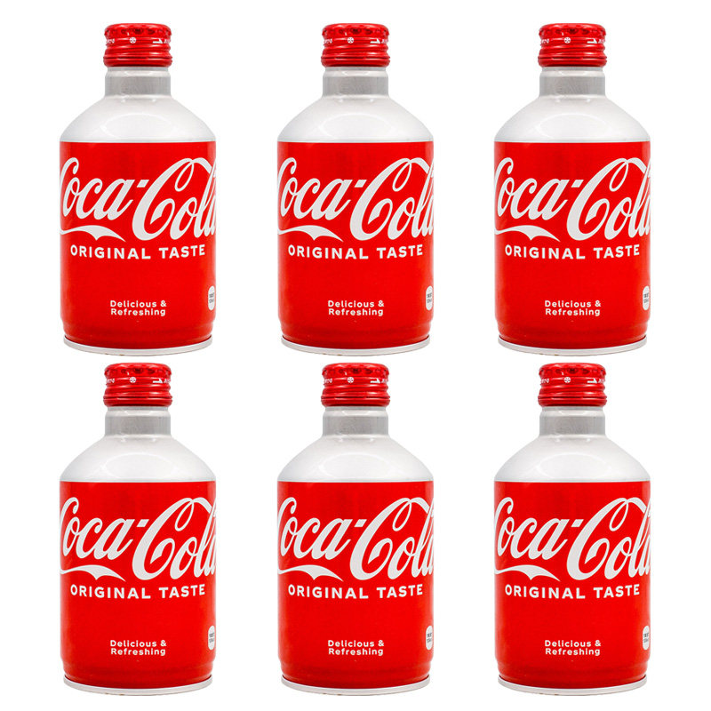日本进口可口可乐碳酸饮料子弹头可乐300ml/铝罐原味汽水网红饮品