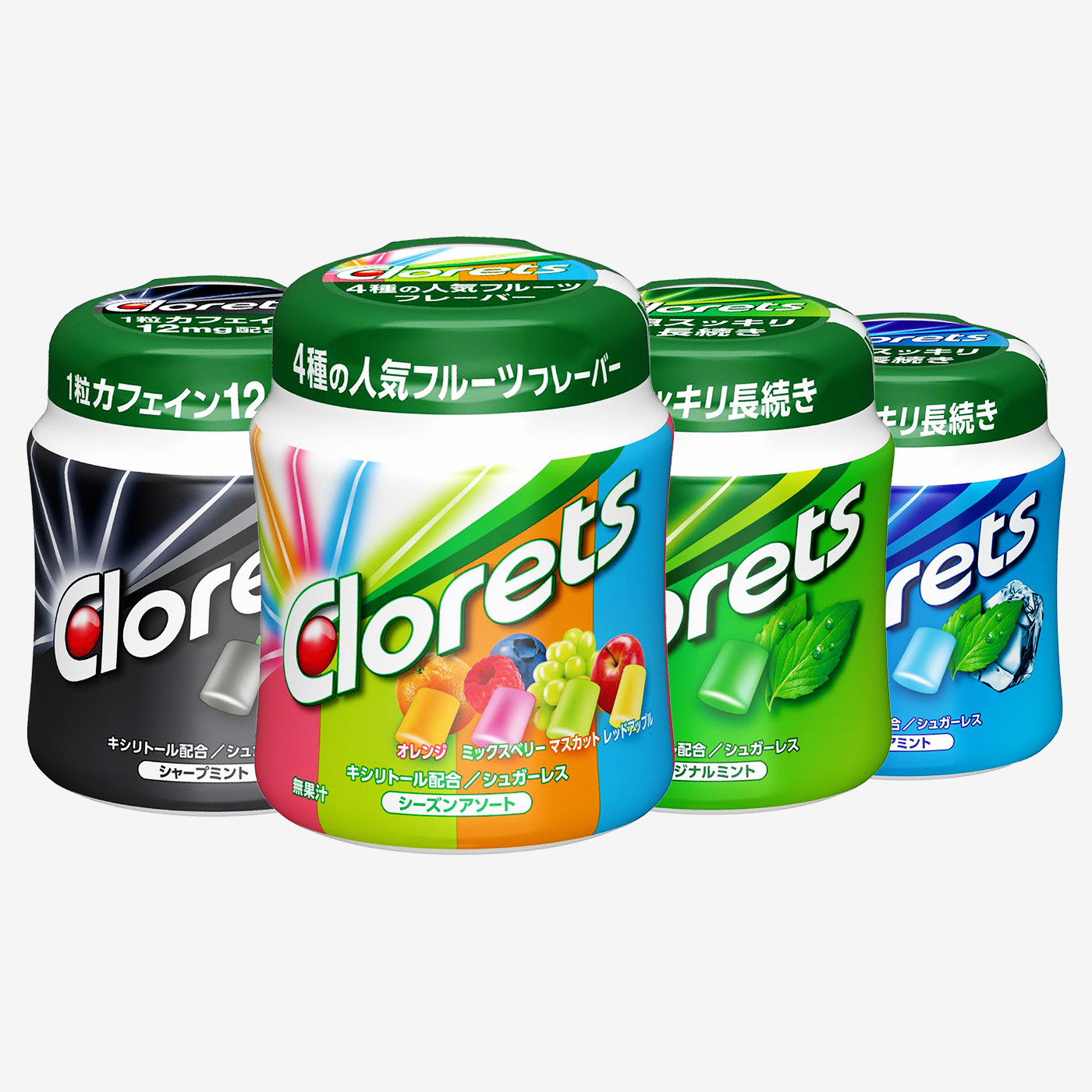 日本进口Clorets口香糖140g/罐装