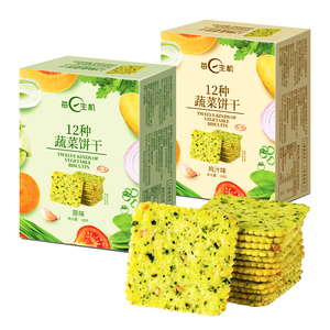 每日生机蔬菜饼干十二种蔬菜苏打饼干儿童零食健康小吃营养宝零食