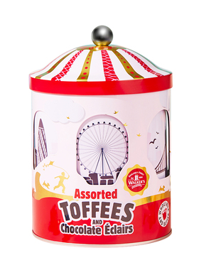 walkers/沃尔克斯太妃糖音乐罐英国伴手礼八音盒糖果进口高端零食