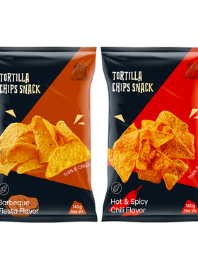 LERNA/莱纳玉米片烧烤味辣味140g/袋印尼进口薄脆玉米片膨化食品