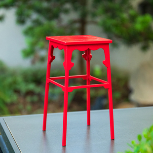 宋式香几宋徽宗听琴图花几宋式美学架子中式简约铁艺花架阳台花架