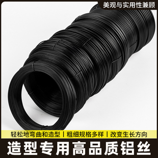 绑扎三角梅绿植造型铝丝盆景专用吕丝压枝固定线盘景铝线绑花铁丝