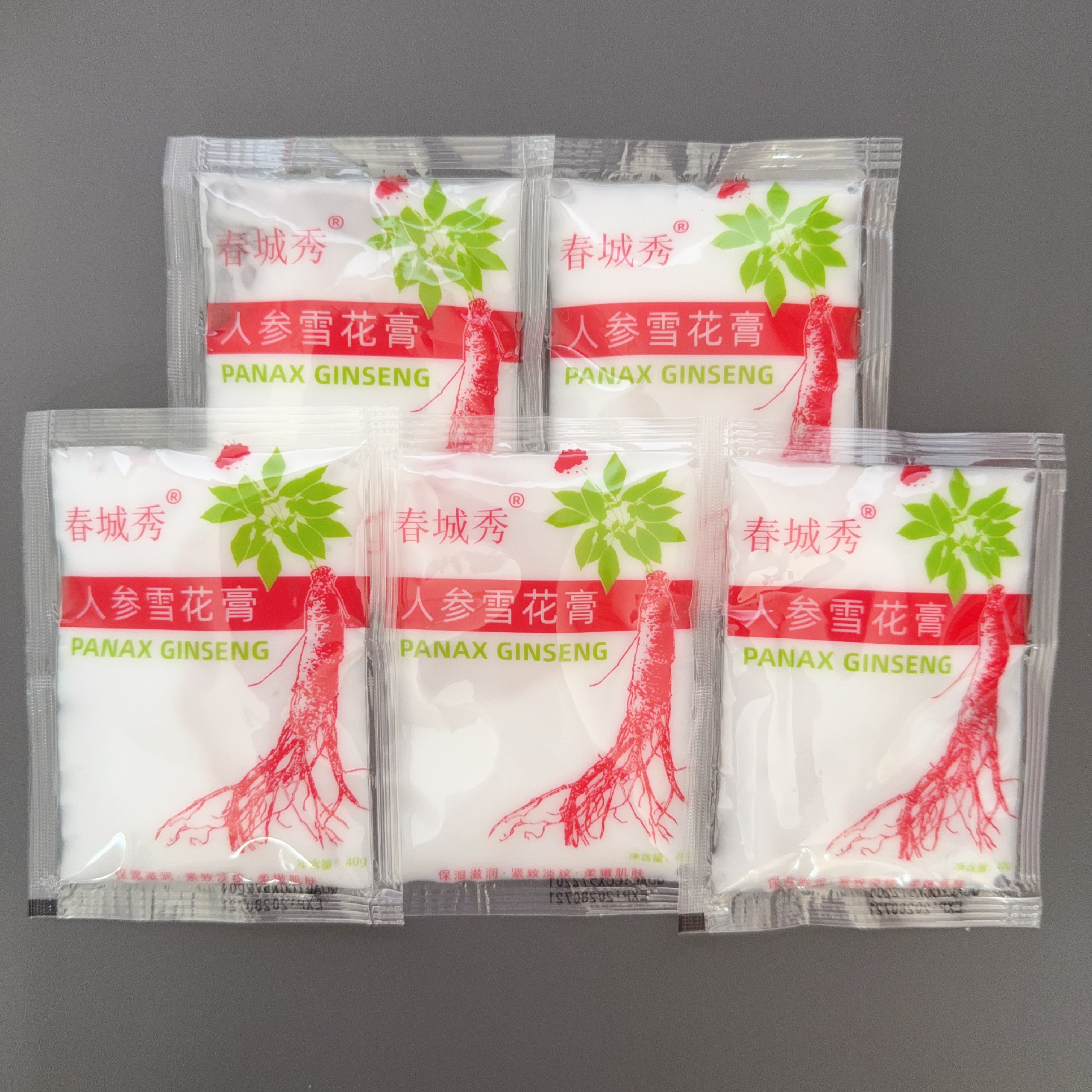 人参雪花膏保湿滋润紧致淡纹柔嫩