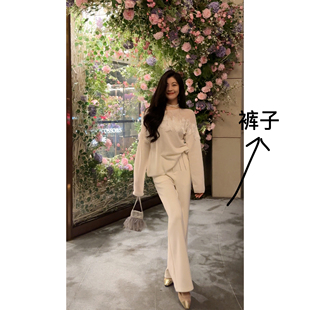 设计感百搭高腰显瘦钻链阔腿休闲裤 25秋新款 夏天专属