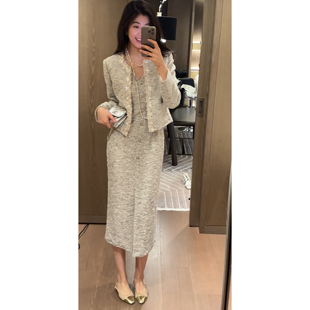 气质时髦高级感贵气小香风连衣裙外套套装 N.COU妮蔻26春新款