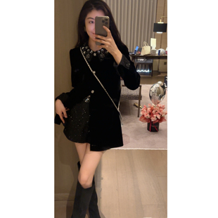 N.COU妮蔻26春新款法式小香风千金感洋气精致重工外套短裤套装