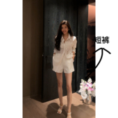 百搭休闲高腰显瘦显腿长直筒阔腿短裤 N.COU妮蔻25春新款 时尚