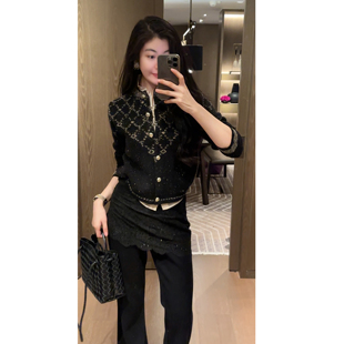 红运当头 25冬新款 100绵羊毛菱形纹设计感毛衣DY110 N·COU