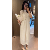 N.COU妮蔻26春新款 时髦设计感百搭叠穿慵懒感镂空毛衣连衣裙