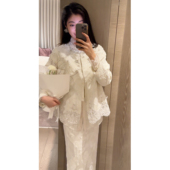 N.COU妮蔻26春新款 设计感洋气精致钉钻圆领拼接蕾丝外套 新中式