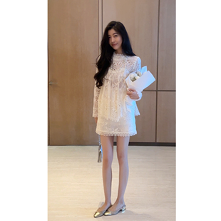 2N.COU妮蔻26春新款设计感小众洋气精致重工镂空蕾丝法式微透衬衫