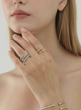 iKiCo光影缠绕戒指开口叠戴