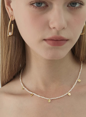 iKiCo滴片小米粒珍珠项链