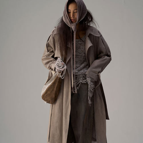 百搭秋冬干杯吧长风衣外套女