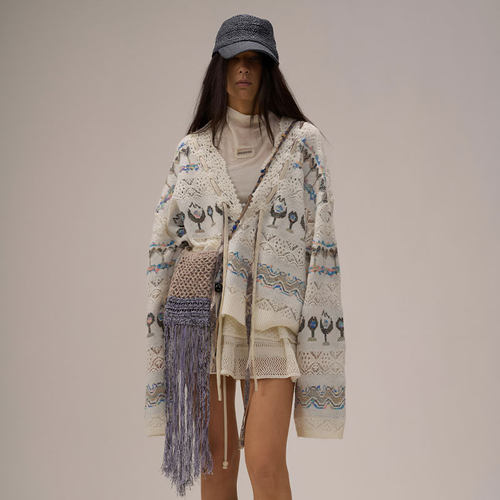 ShelleArtiste复古钩花套头衫女