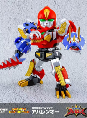Action Toys 暴龙战队 MIGHTY DEFORMED 暴连王 暴龙合体模型成品