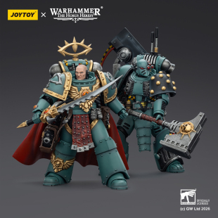 JOYTOY暗源战锤荷鲁斯之子 提巴特马尔 第破城者1/18成品可动兵人