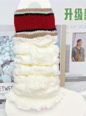 秋冬美拉德保暖腿袜搭雪地靴设计