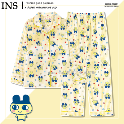 拓麻歌子睡衣女款春秋季长袖纯棉