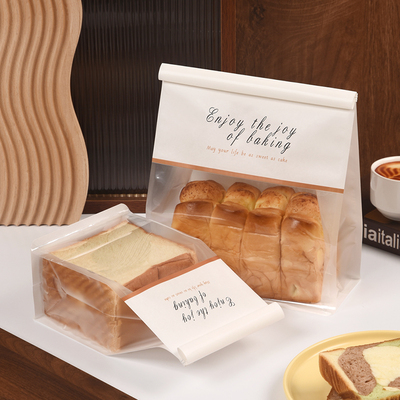 吐司包装袋450g卷边铁丝封口