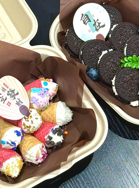 蛋糕油纸食品级吸油纸食物专用防油垫纸烘焙咖啡色西点纸垫托盘纸